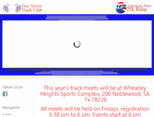 Tablet Screenshot of freespiritstrack.org